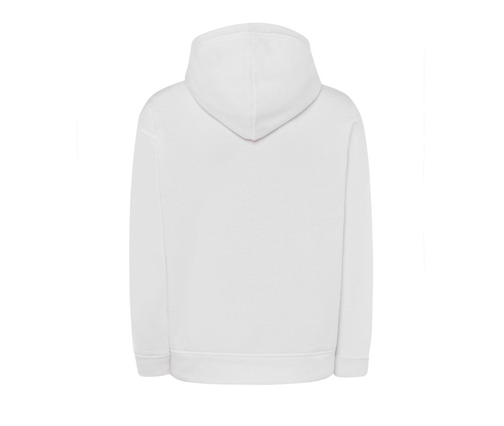 Sweat à capuche kangourou blanc personnalisable - dos