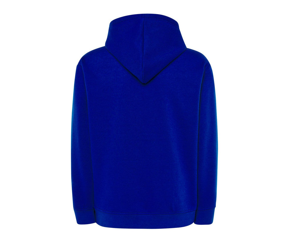 Sweat à capuche kangourou bleu royal personnalisable - dos