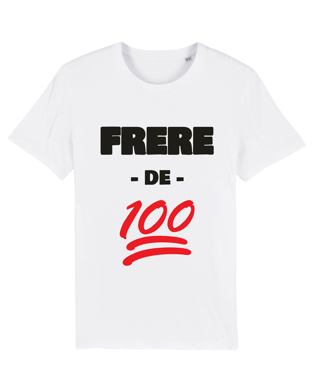 T-shirt blanc unisexe Frère de sang