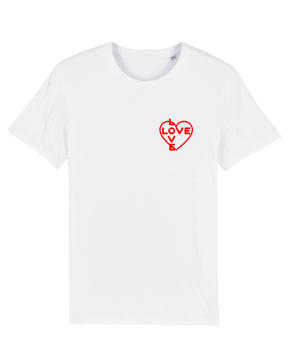 T-shirt blanc unisexe LoveX2