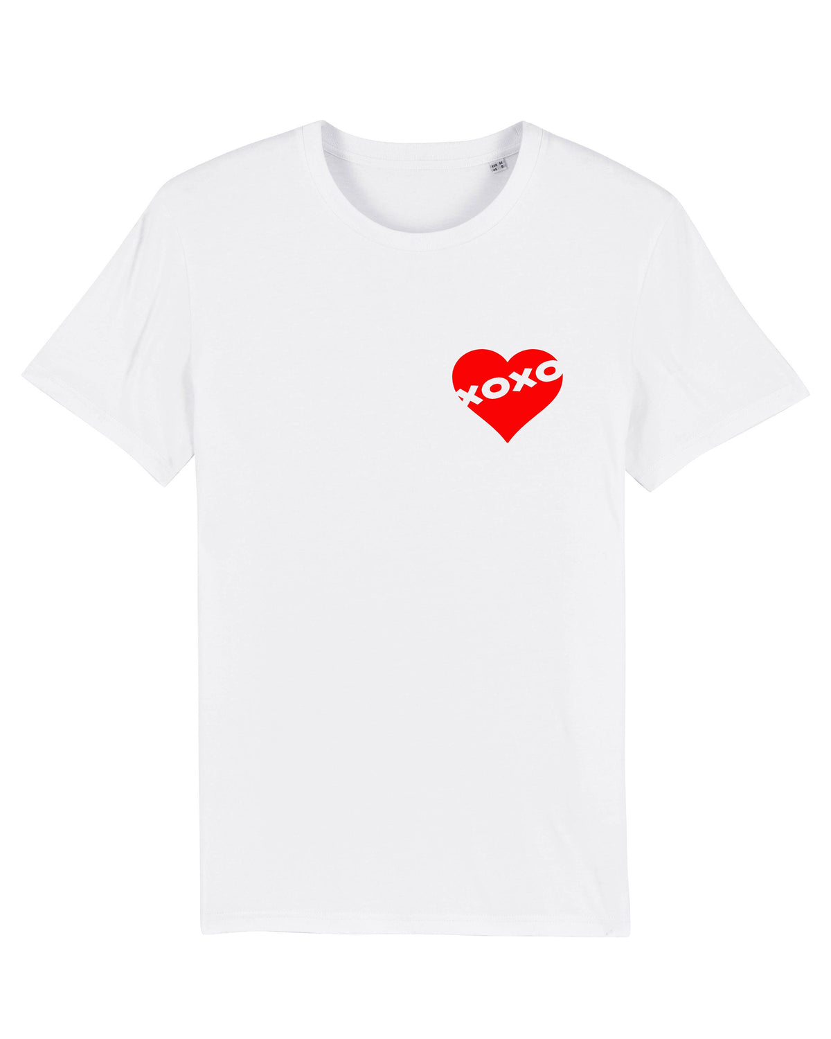 T-shirt blanc unisexe Xoxoheart