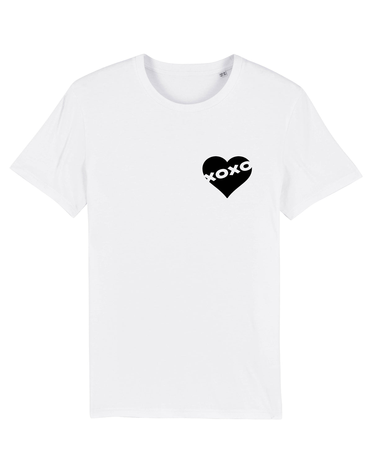 T-shirt blanc unisexe Xoxoheart