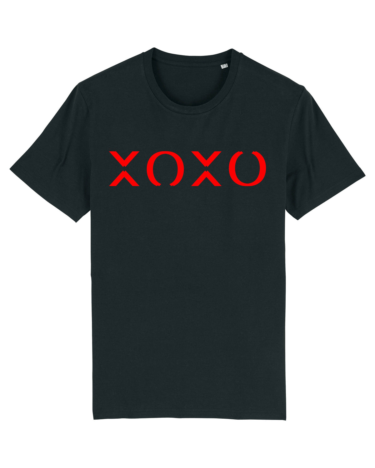T-shirt noir unisexe XOXO