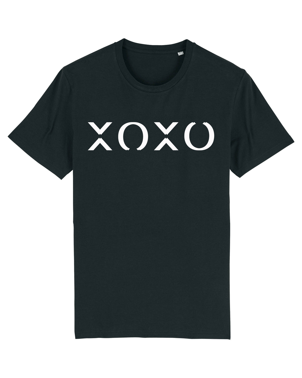 T-shirt noir unisexe XOXO