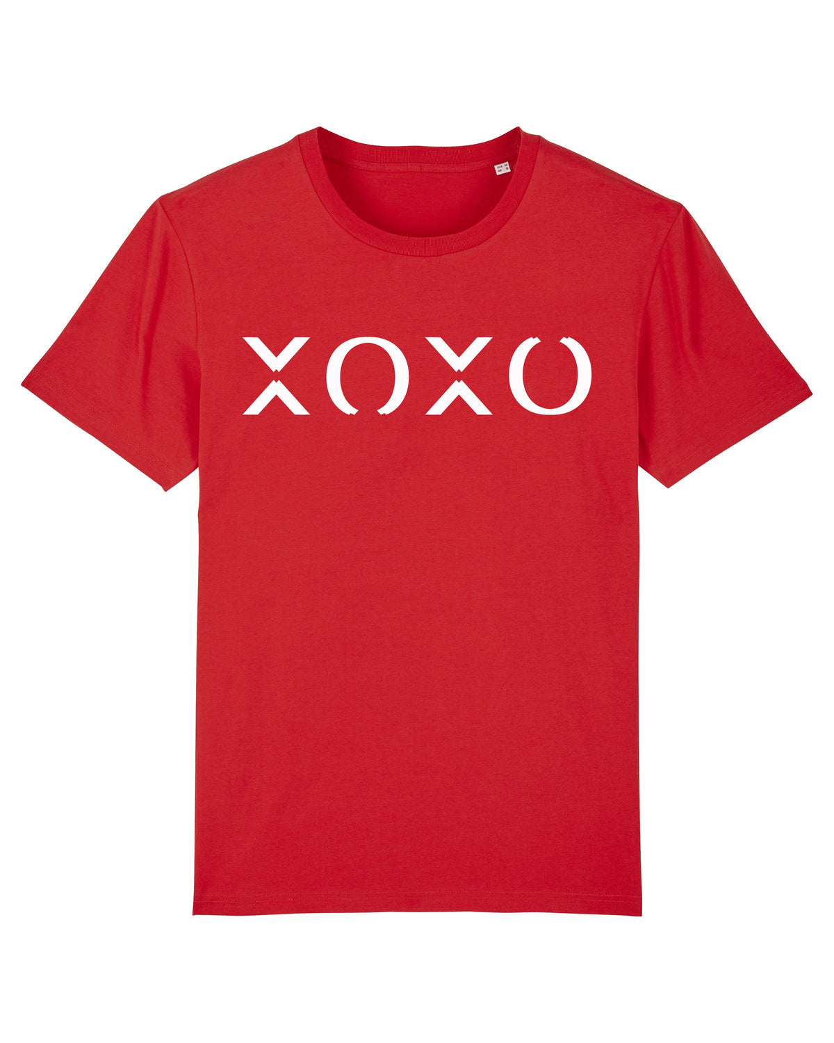 T-shirt rouge unisexe XOXO