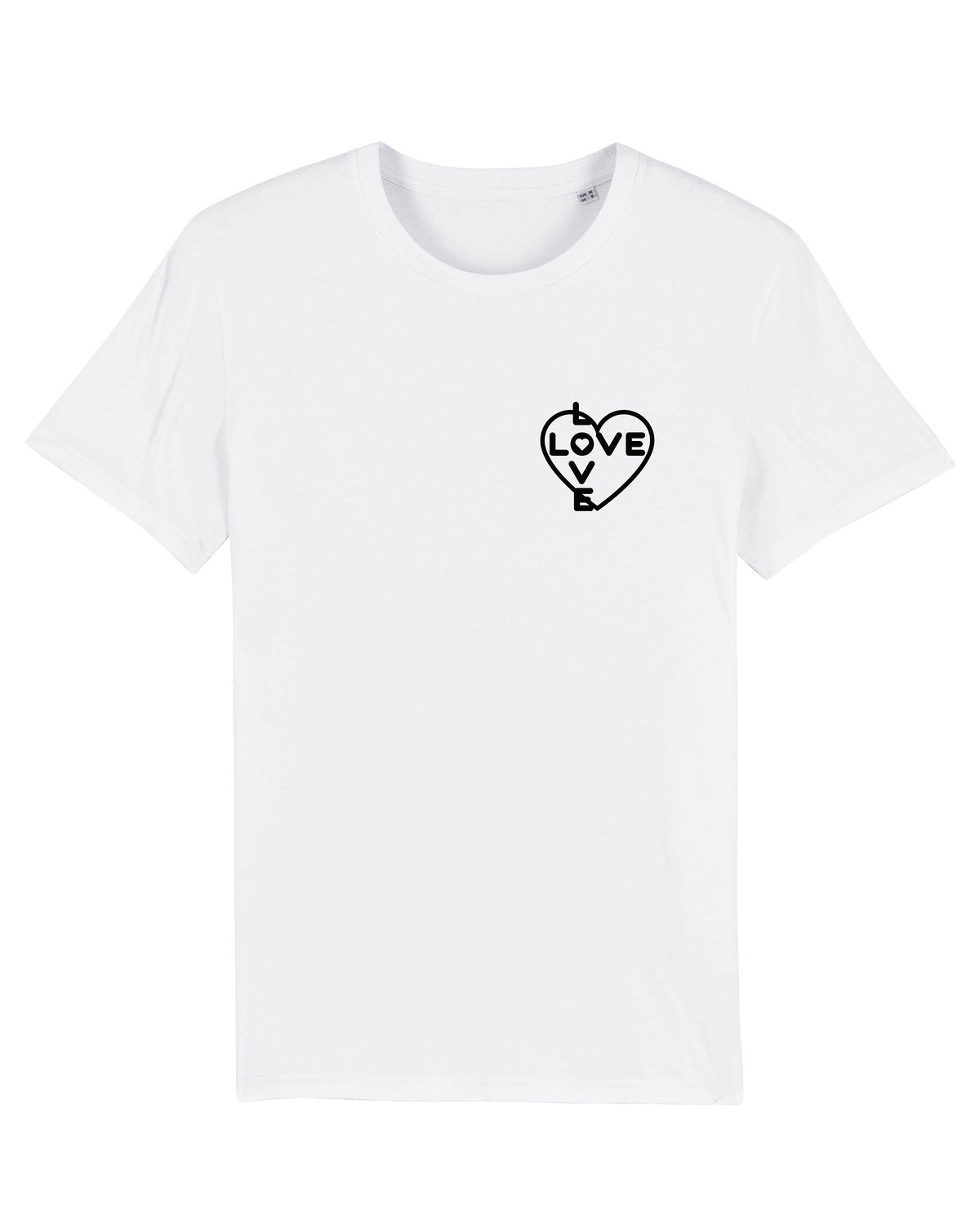 T-shirt blanc unisexe LoveX2