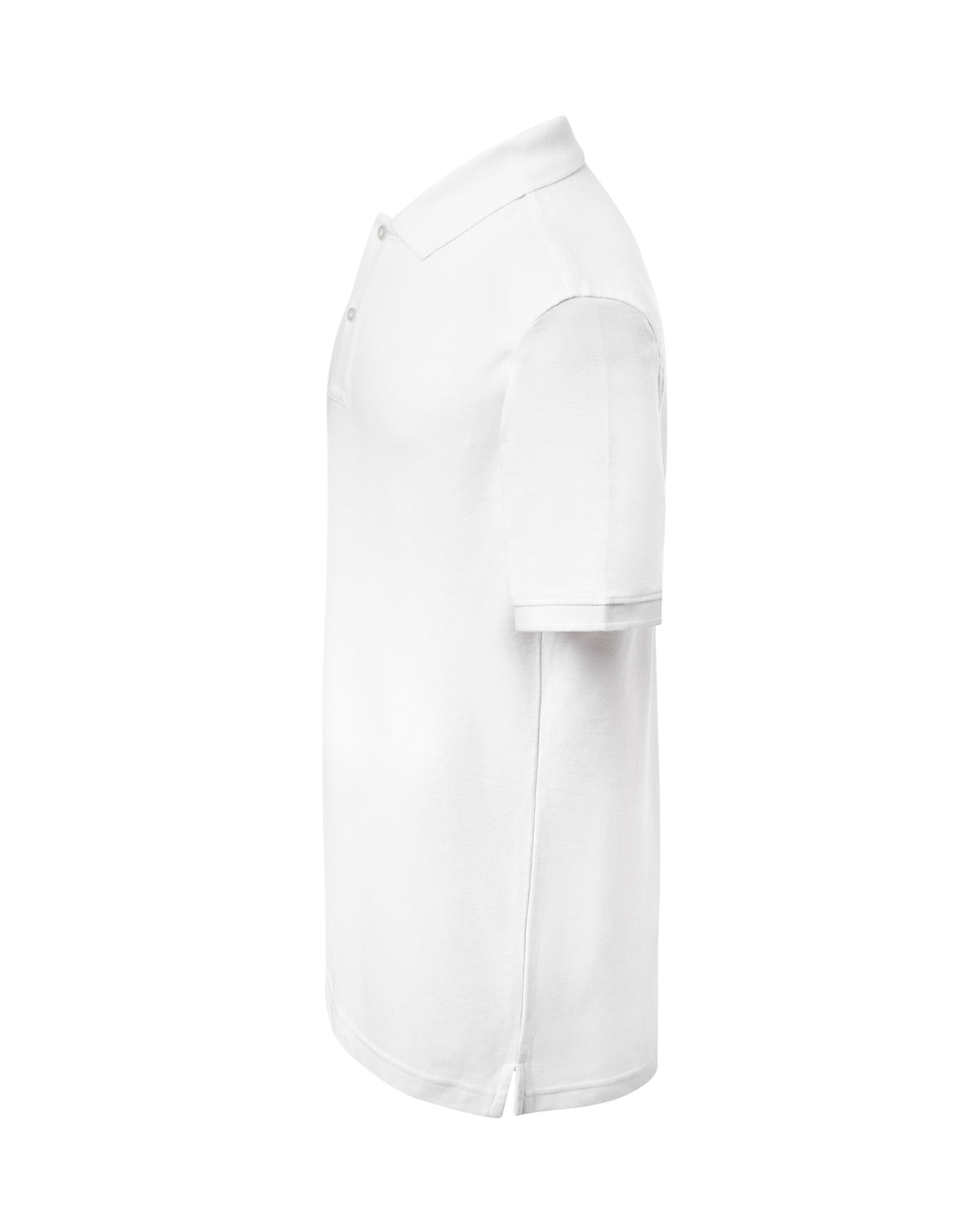 Polo classic blanc personnalisable - côté