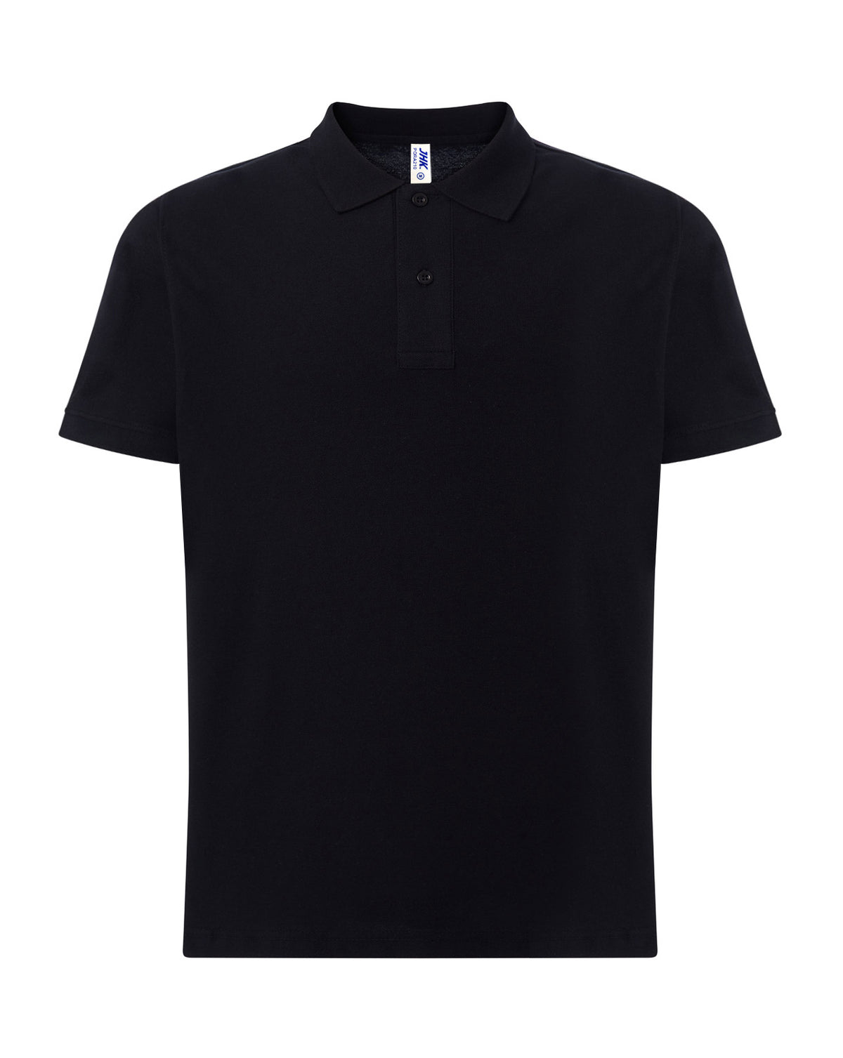 Polo classic noir personnalisable - face