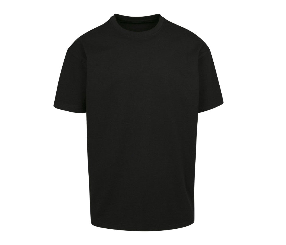T-shirt oversize lourd noir personnalisable - face
