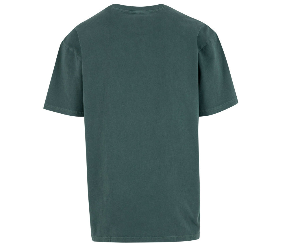 T-shirt oversize lourd washed vert personnalisable - dos